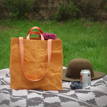 waxed canvas market tote