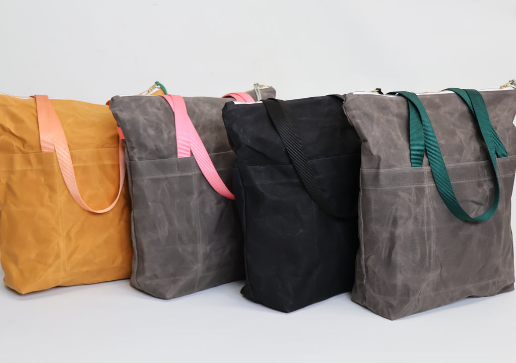 waxed canvas totepack convertible tote backpack Newton Supply Co