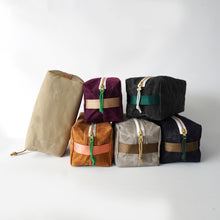 waxed canvas dopp kit