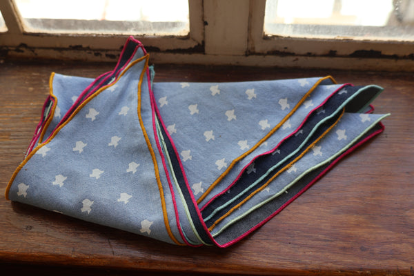 texas print bandana - chambray