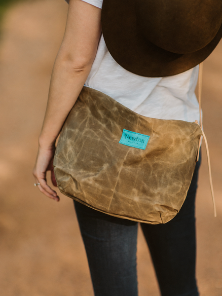 waxed canvas crossbody bag