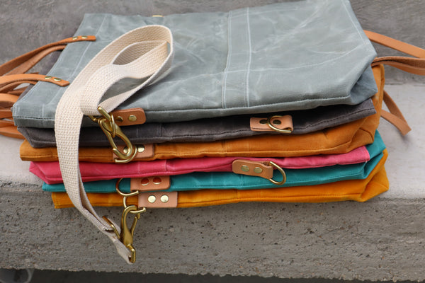 waxed canvas field bag