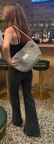 waxed canvas crossbody bag