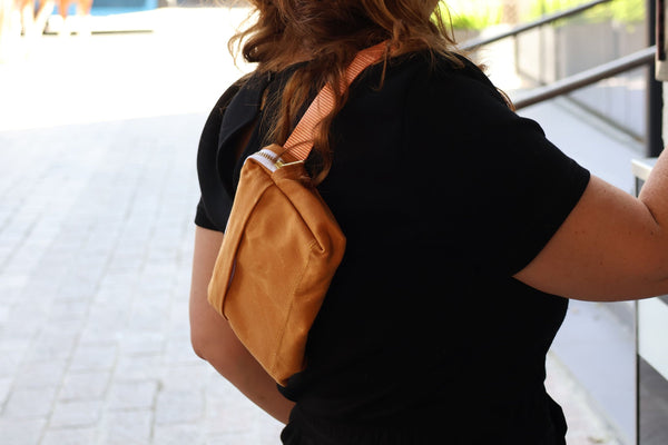 waxed canvas concert bag