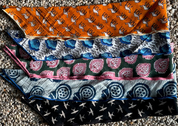 block print bandana