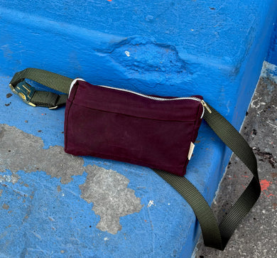 THE Concert Bag / waxed canvas belt bag / custom colorway