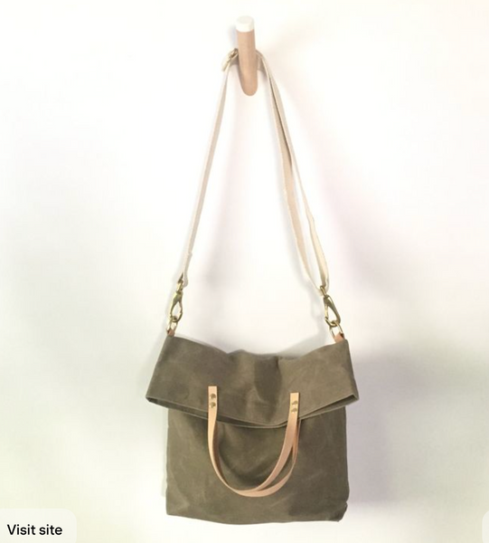 waxed canvas field bag