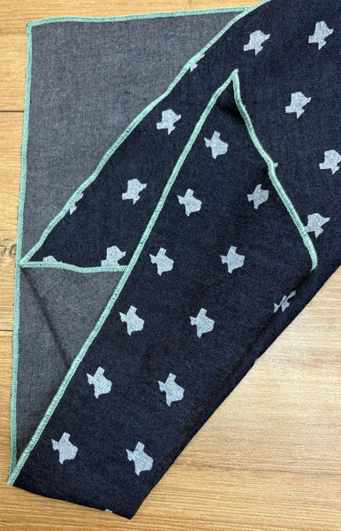 texas print bandana - chambray