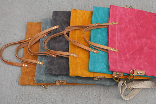 waxed canvas field bag