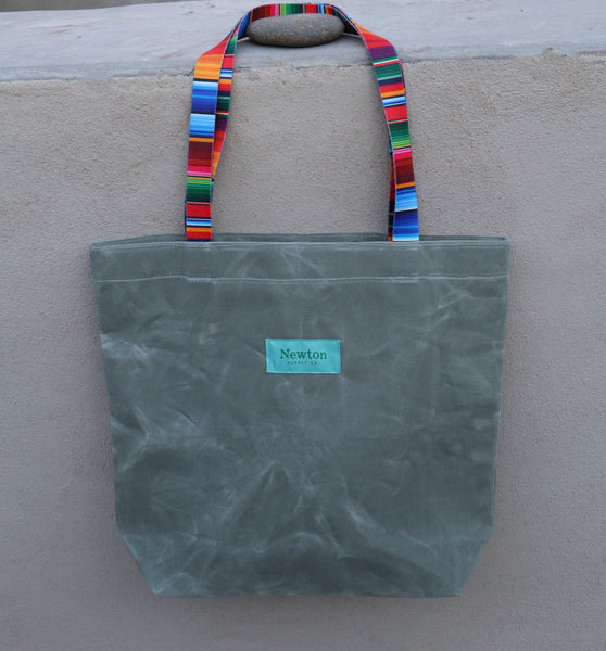 waxed canvas basic tote