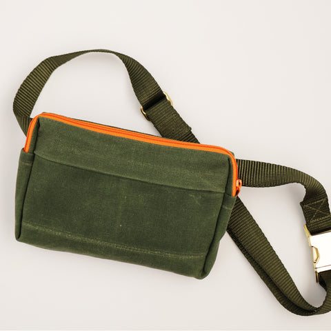 waxed canvas concert bag