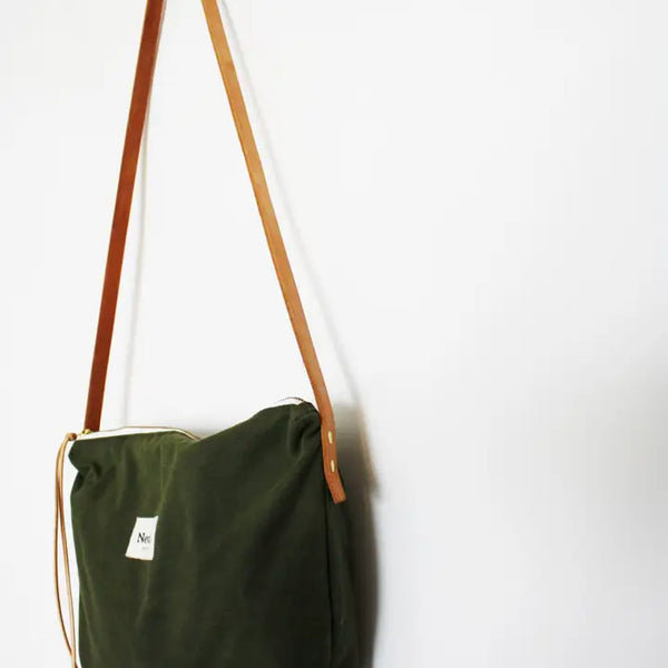 waxed canvas crossbody bag