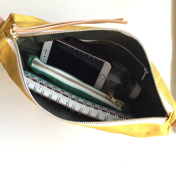 waxed canvas crossbody bag