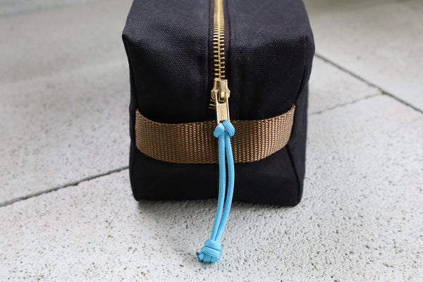waxed canvas dopp kit