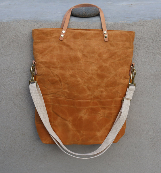 waxed canvas field bag