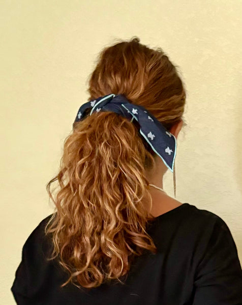 texas print bandana - chambray