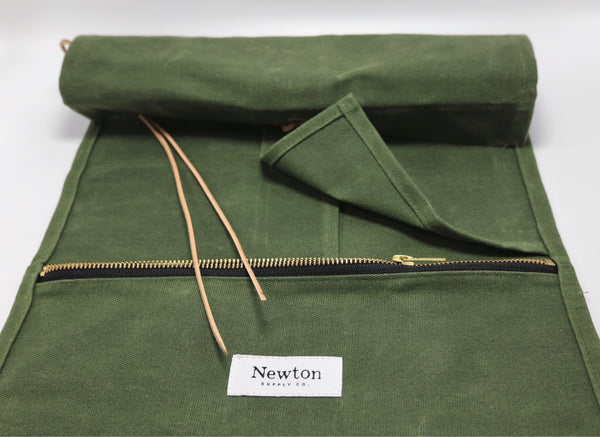 waxed canvas tool roll