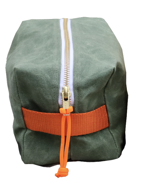 waxed canvas dopp kit