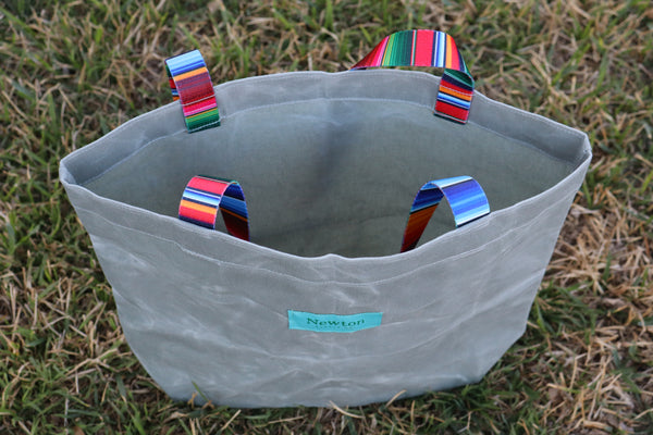 waxed canvas basic tote