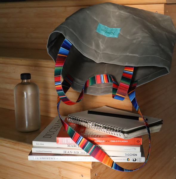 waxed canvas basic tote