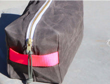 waxed canvas dopp kit