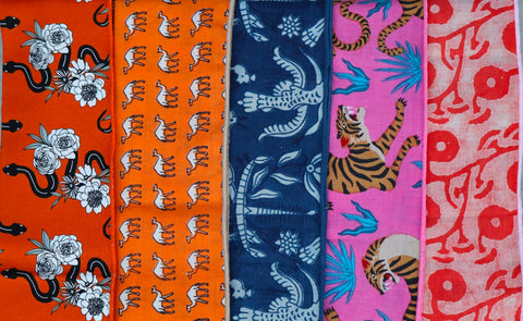 block print wanderer wrap