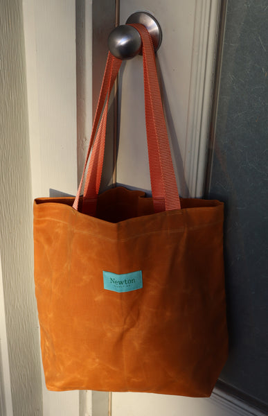 waxed canvas basic tote