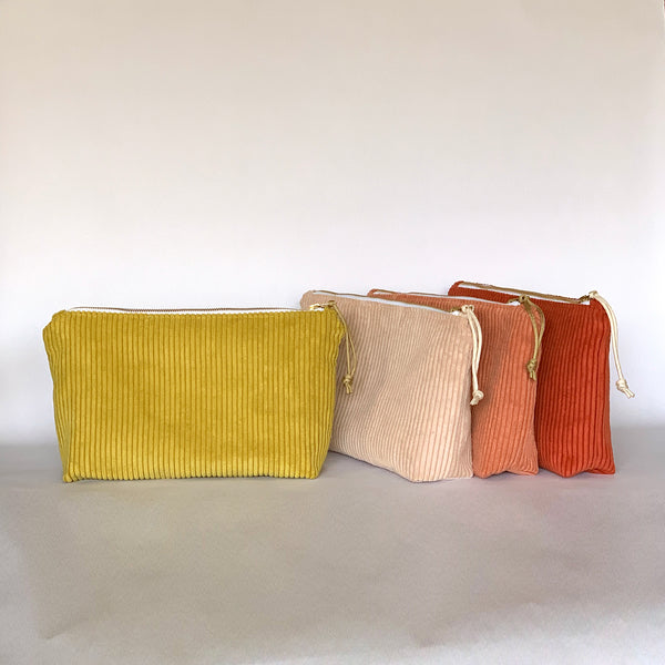 corduroy cosmetic bag