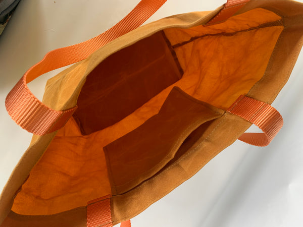 waxed canvas basic tote