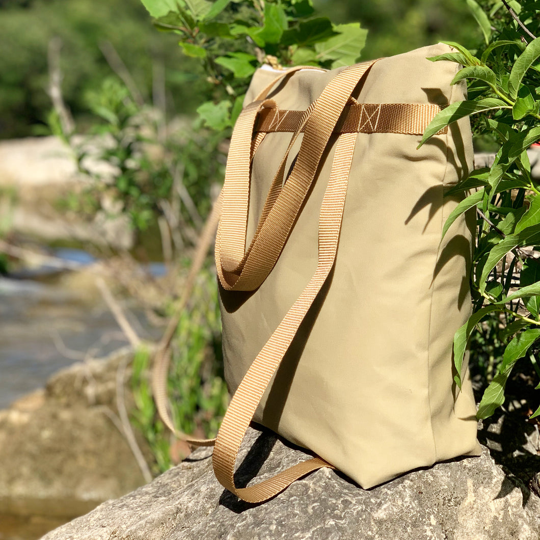 waxed canvas totepack: convertible tote/backpack – Newton Supply Co