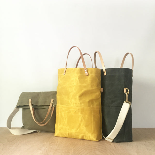 waxed canvas field bag