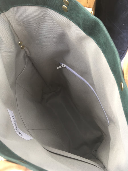 waxed canvas field bag